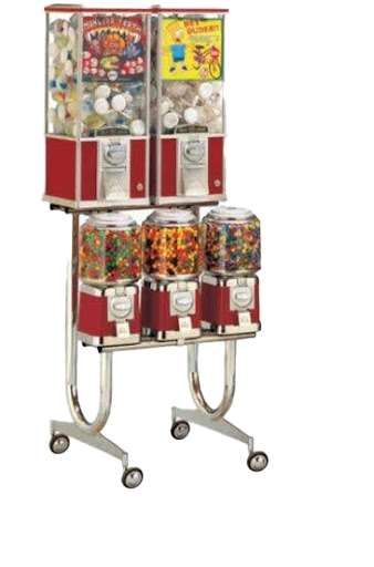 Bulk candy and prize vending machines